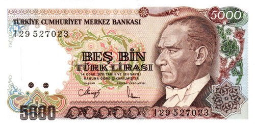 Turkey türkei p198 5000 - /,