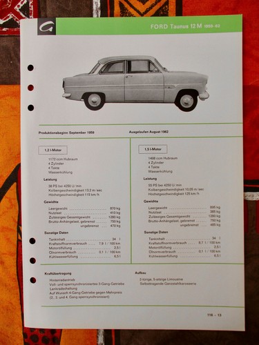 Ford weltkugel taunus m - taunus,
