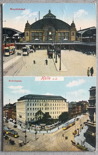 Halle hauptbahnhof - ak,