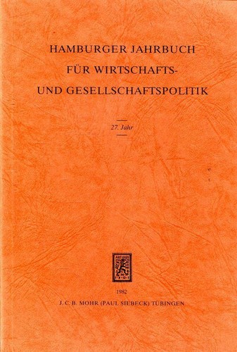 Hamburger jahrbuch für - jahrbuch,