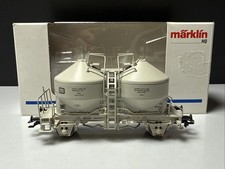 Spur H0 MÄRKLIN 4661 Staubsilowagen DB Güterwagen Behälter Neuwertig&OVP AC NEM