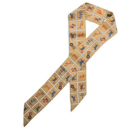 Hermes schal seide braun - hermes,
