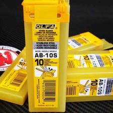 Olfa AB10 S Cuttermesser Ersatzklingen 58 Grad 9mm EDELSTAHL zur Scheibentönung