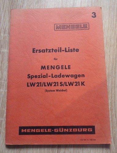 Mengele spezial ladewagen lw21 - spezial-ladewagen,