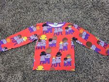 Smafolk Langarmshirt Gr. 110-116 Pulli Lila Rot Kinder Longsleeve Bio *Wie Neu*