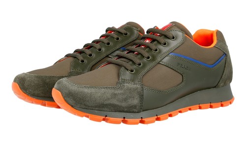 Prada leder nylon sneaker - leder,