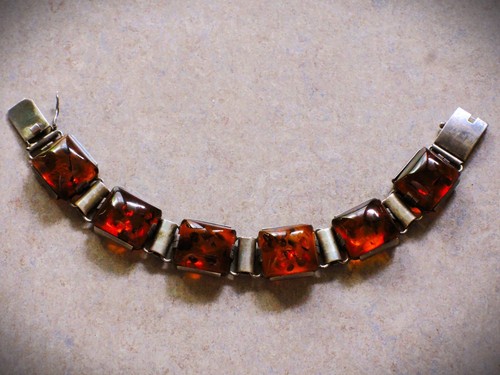 Art deco bernstein - bernstein, armband