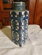 Royal Copenhagen -vintage. Fajance, Baca  Nils Thorsson Design.blau-grün.18,5cm.