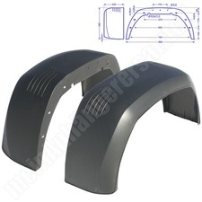 2x AL-KO Anhänger Kotflügel