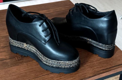Damen plateau halbschuhe - plateau,