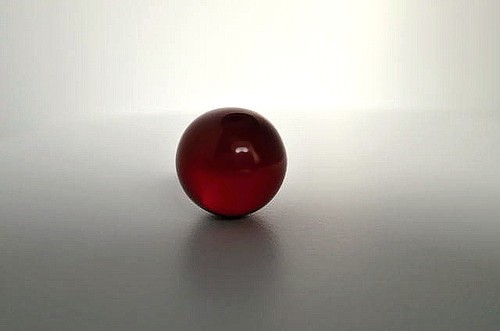 Murmel rot poliert 25mm - rot,