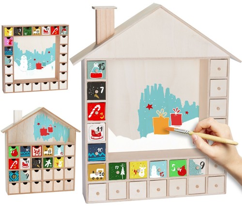 Adventskalender zum bemalen - adventskalender,
