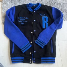 College Jacke (Größe S) Männer Jungs von ReRock blau schwarz 