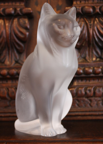 Lalique katze chat - chat, cat