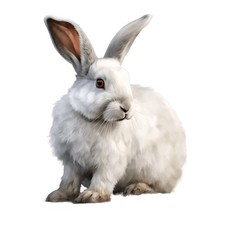 2x Sticker Rabbit Car Sticker