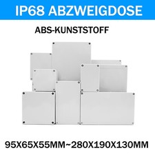 Abzweigkasten Aufputz-Feuchtraum, IP68 Abzweigdose Grau oder weiss Verteilerdose