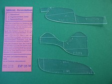 Kurvenschablonen Potenzlineal Trigonometrisches Lineal Exponentiallineal DDR  