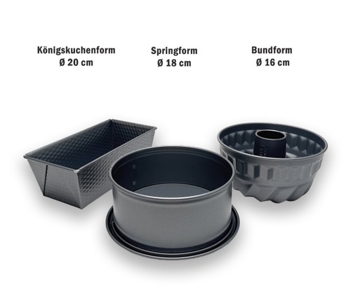 Backformen set mini 3 - -,