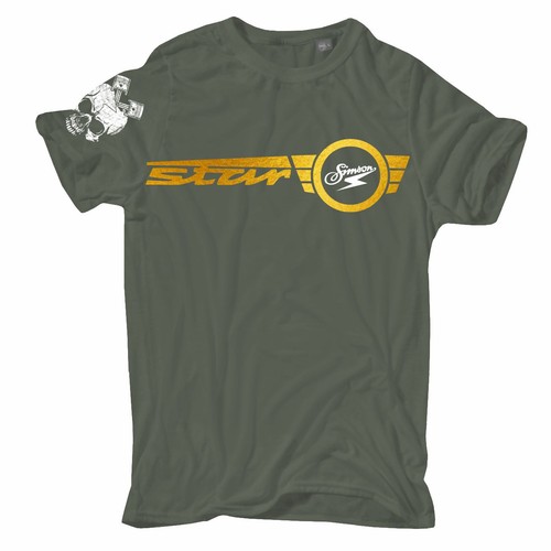 Herren shirt simson star - herren,