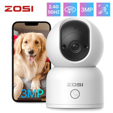 ZOSI 360° Funk 3MP Überwachungskamera 2,4/5GHz Baby WLAN IP Kamera Auto Track 