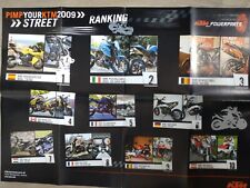KTM Poster Prospekt 2009 85 SX 520 450 250 EXC 380 SX 450 XC ATV 250 SX-F 65 SX