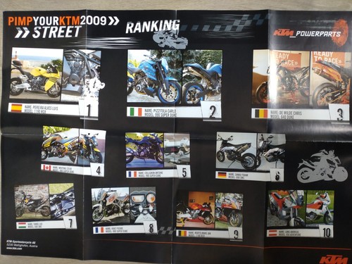 Ktm poster prospekt 2009 sx - poster,