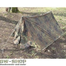 ORIGINAL BUNDESWEHR ZWEIMANNZELT FLECKTARN MIT ZUBEHÖR BW ZELT CAMPING OUTDOOR