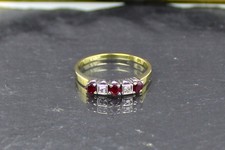 Rubin diamant goldring 585er - rubin-diamant, goldring,