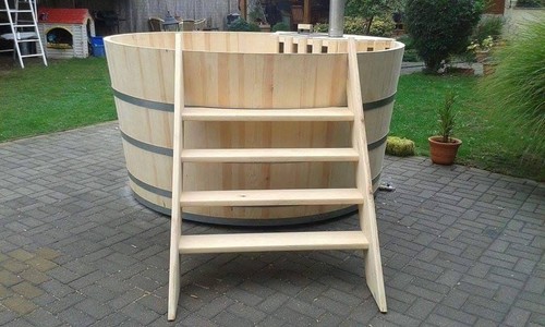 Holz badezuber 200cm mit - badezuber,
