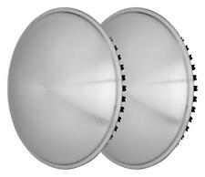 2x Radkappe Radzierblende 14" Wohnwagen Anhänger Moon Caps gebürsteter Edelstahl