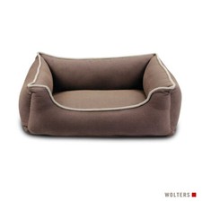 Wolters Eco-Well Hunde Lounge Hundebett braun/beige aus Bio-Baumwolle