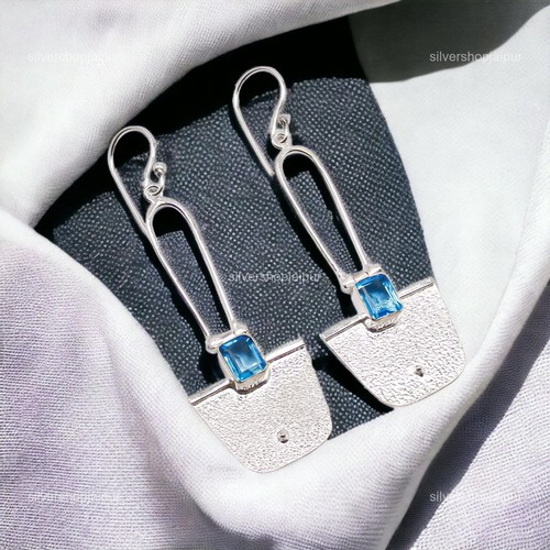 Quadratischer swiss blue topas - swiss,