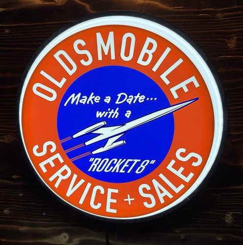 Oldsmobile rocket backlit - oldsmobile,