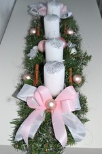 excl. Adventskranz rosa weiß