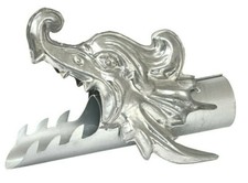 Drachenkopf Wasserspeier Zink d 87mm Dachrinne Regenrinne Fallrohr Art.Nr.DKZ 87