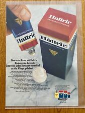 Hattric Rasiercreme Original 1966 Vintage Advert Werbung Reklae