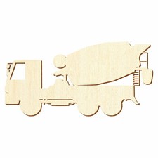 Holz Betonmischer LKW - Deko