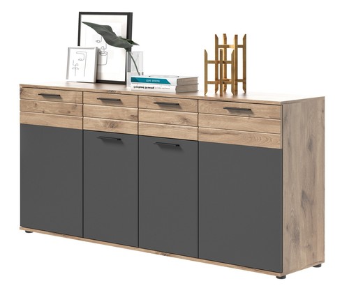 Sideboard anrichte eiche grau - anrichte,