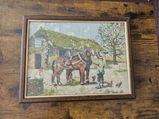 Wandteppich Stickerei