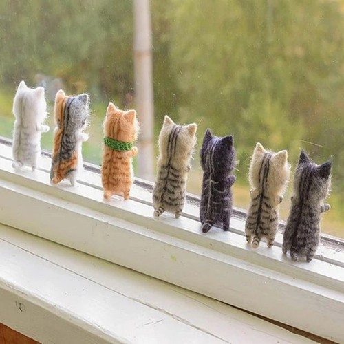 Diy katze wollfilz nadelfilz - diy,