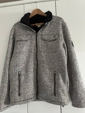 Guterhaltene Regatta Herren Jacke innen Fleece Graumeliert Gr52/54