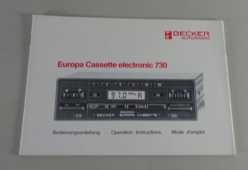 Betriebsanleitung becker - betriebsanleitung,