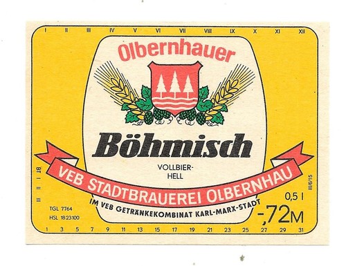 Bieretikett stadtbrauerei - bieretikett,