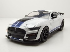 Ford Shelby Mustang GT500 2020 weiß blau Modellauto 1:24 Jada Toys