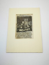 ANTIKER DRUCK STICH 17TES