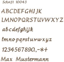 Grabschrift Bronze Aluminium