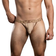 Andrew Christian Almost Naked Dunes Stripe Slip Herren Pouch Unterwäsche Tanga