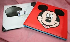 2 x Fotoalbum selbstklebend - Micky Maus und Einsteckalbum Fußball - 