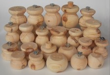 EINZELNE RUSTIKALE Holzkiefernfuß Ersatzmöbelfüße Beintruhen Bettbeine*