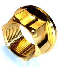 Suzuki Gsxr 750 1996-2010 Titan Hinterachse Spindel Flanschmutter Rennen Gold